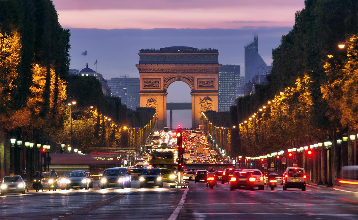 The Arc de Triomphe 
